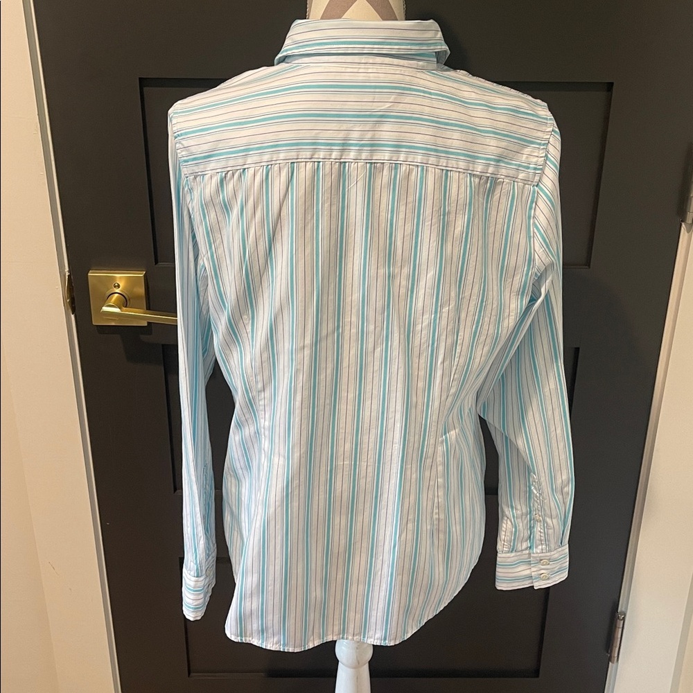 Tommy Hilfiger Preppy Striped Cotton Button Down Shirt Size L - Picture 6 of 7